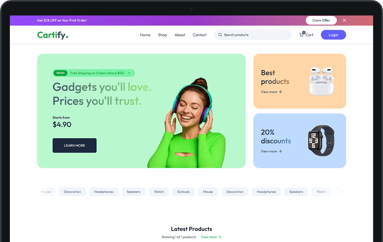 Cartify - AI Ecommerce Platform