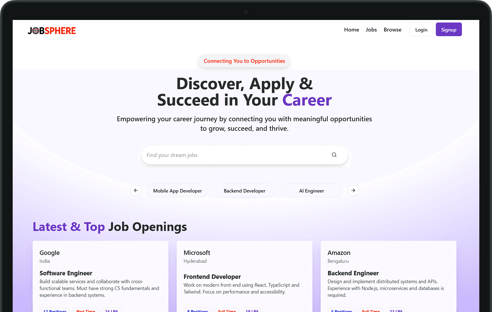 JobSphere - A Job Portal